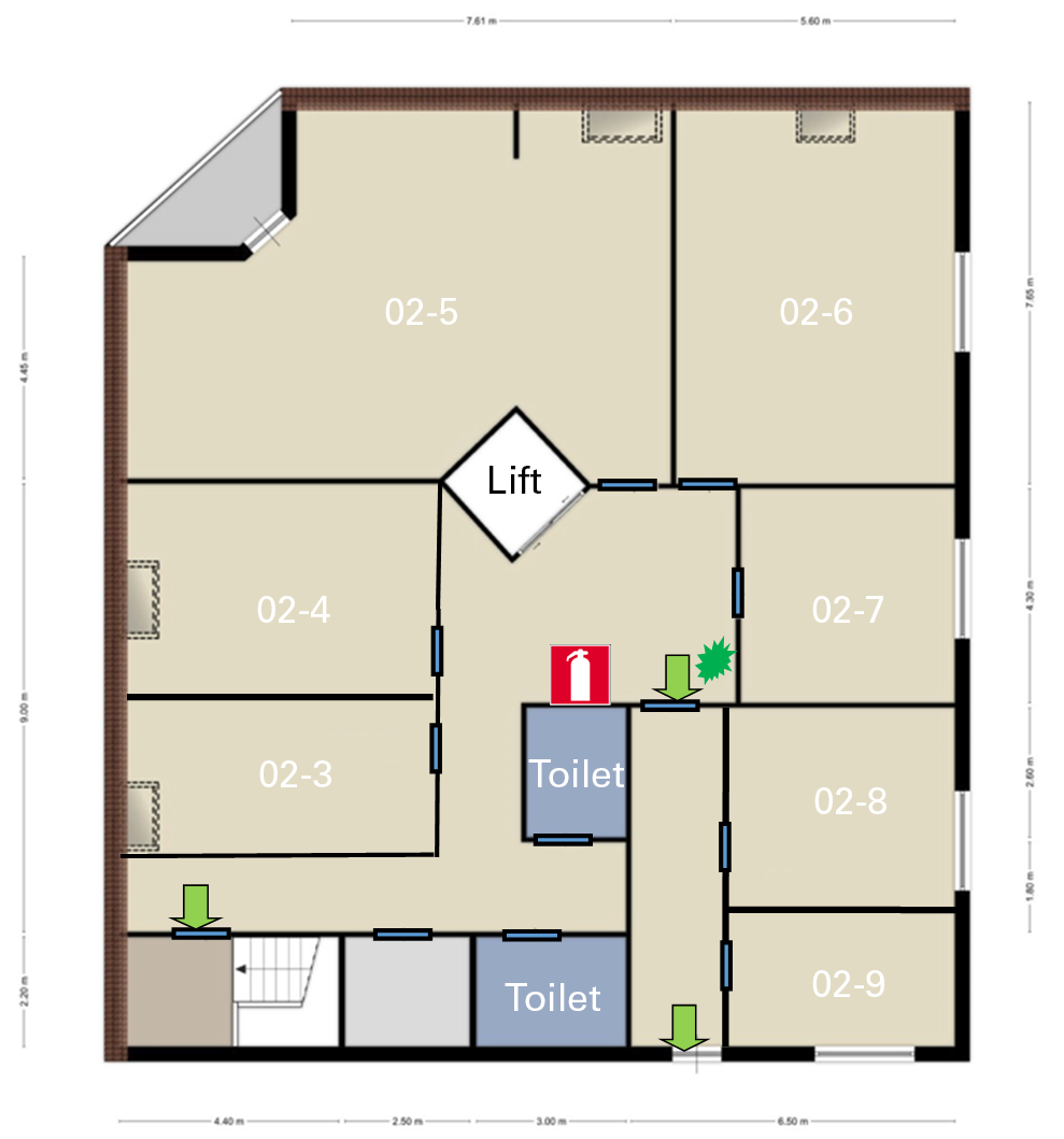 Plattegrond 2e verdieping